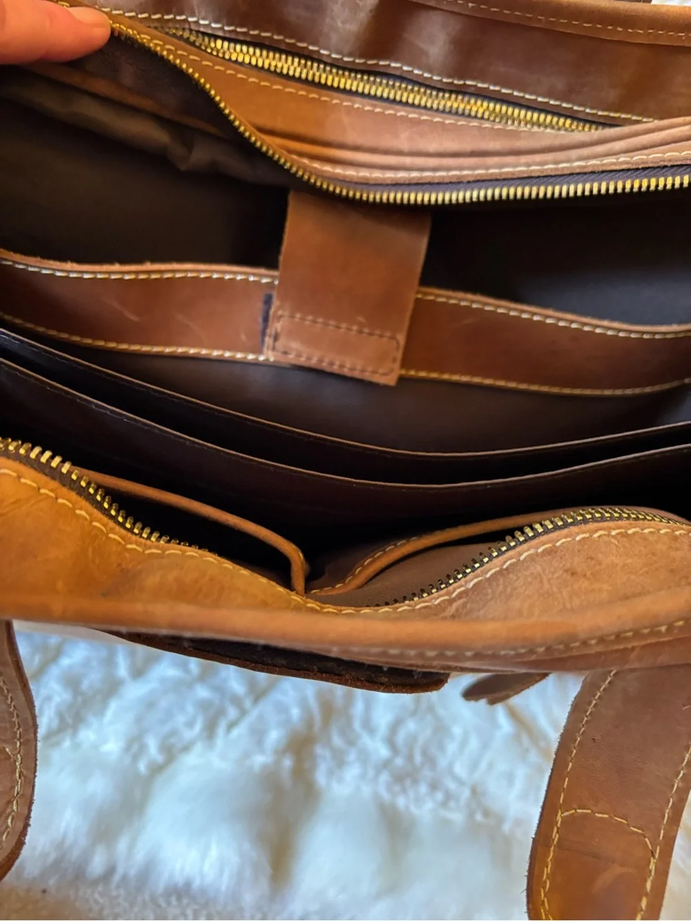 Full Grain Leather Laptop/ Briefcase